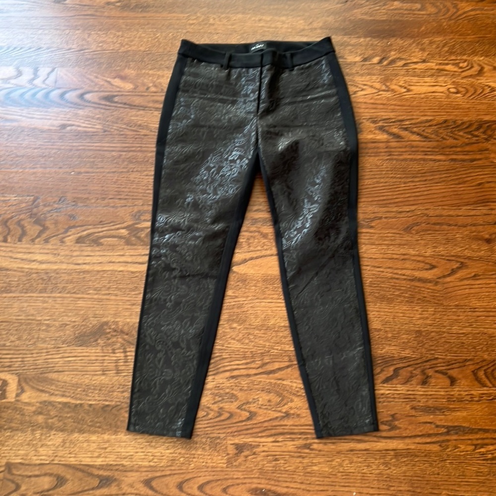 WHBM black with leggings with black embellished size 6